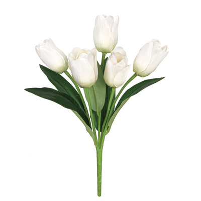 Artificial Tulip Flower Stem Bush Bouquet