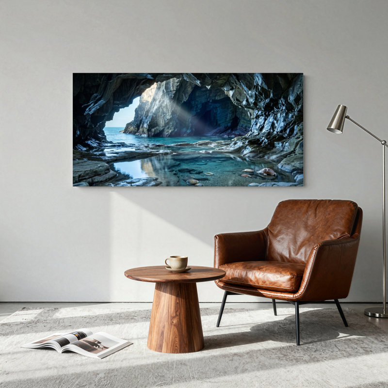 «Cave Ocean», ensemble de 1 reproduction d'art sur toile, Toile tendue, L 58 po x H 28 po