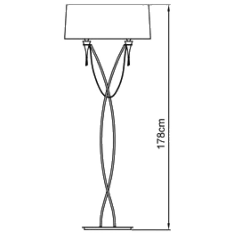 Vidal 178cm Traditional Floor Lamp