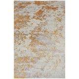 Hand Knotted Area Rug in Natural/Gold/Ivory/Gray