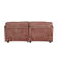 Canapé modulaire en tissu chenille avec poches latérales-96707528