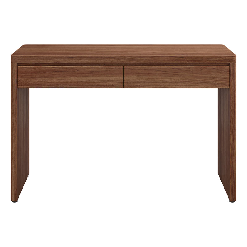 Ashcroft 48" Wide Rectangular Desk in Satin Walnut, Satin Walnut