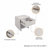 Contemporary Open-Shelf Bedside Table Nightstand