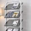 Freestanding Acrylic And Iron Magazine Rack-1302056443