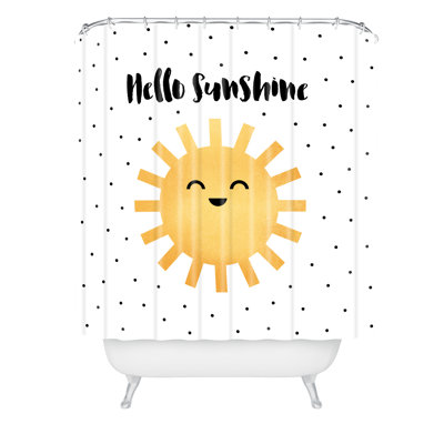 Rideau de douche simple elisabeth fredriksson hello