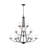 Essence 12-Light Dimmable Metal Tiered Chandelier with Glass Shades-229659562-229697601-229697600