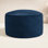 Continuous Round Upholstered Outdoor Ottoman with Sunbrella® Cushion