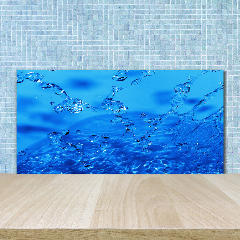 50cm W x 100cm L Glass Peel and Stick Panel