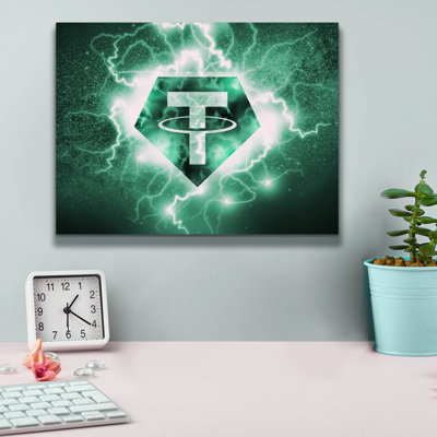 'Crypto Eclipse Tether Usdt' by Epic Portfolio, Canvas Wall Art