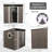 Outdoor Metal Storage Shed with Window and Transparent plate-116540400-119732995