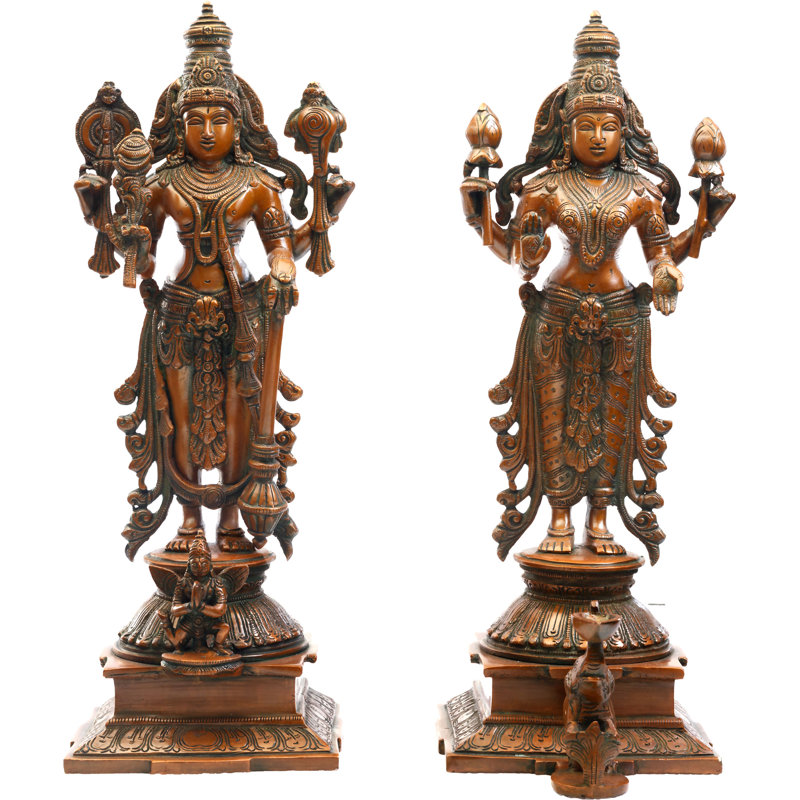 Ensemble de 2 figurines Lakshmi Narayana