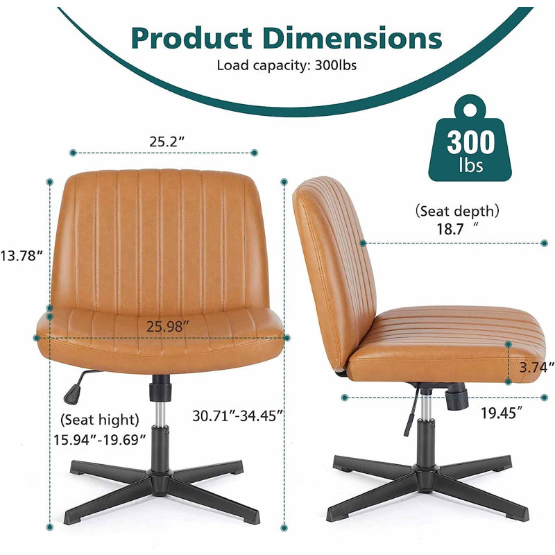 Chaise de travail, Brun