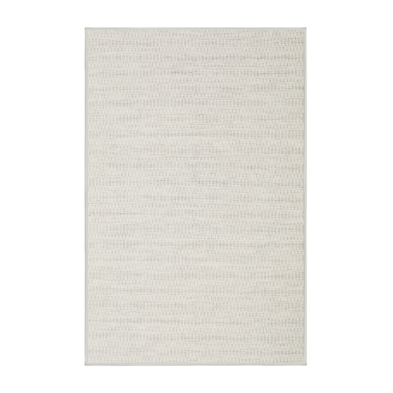Tapis gris contemporain Saugus, Rectangle 5 pi x 7 pi