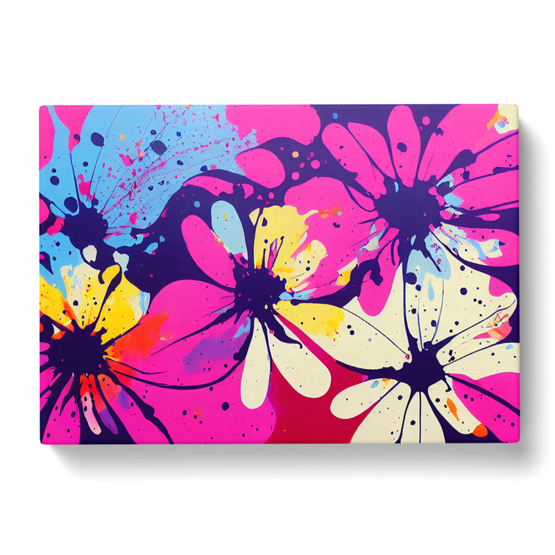 Unbelievable Flower Splash Abstract - Wrapped Canvas, 35cm H x 50cm W x 3cm D