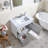 30" Modern Free-Standing Single Bathroom Vanity With Ceramic Top-731049980