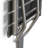 22-inch x 15-inch ADA Folding Wall Mount Bathroom Shower Seat Bench, Black Slatted Phenolic Seat