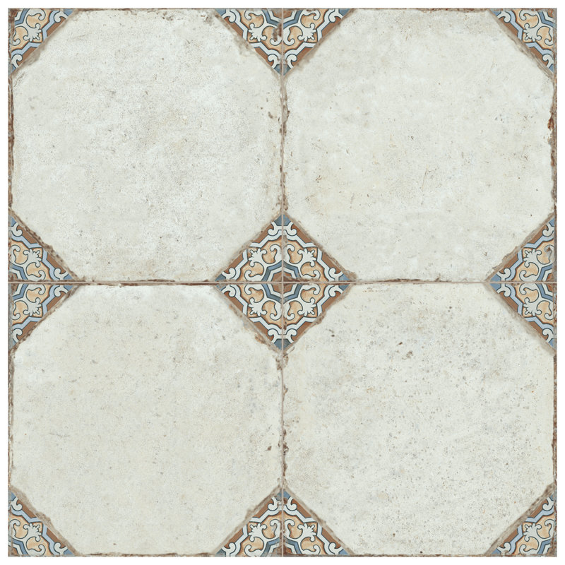 Kings Field 17-3/4 In. X 17-3/4 In. Porcelain Floor And Wall Tile