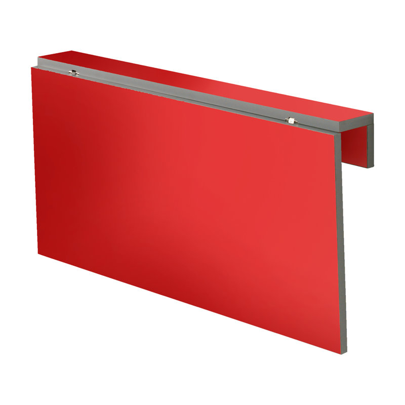 Gilma 80cm Rectangular Folding Table, Red