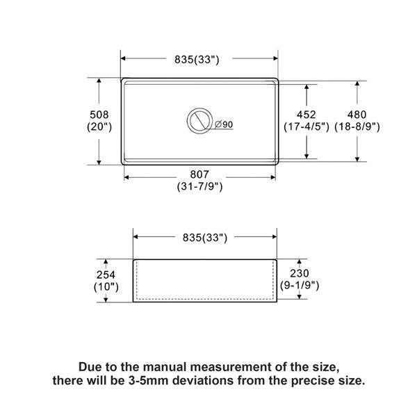 Dimensions du produit