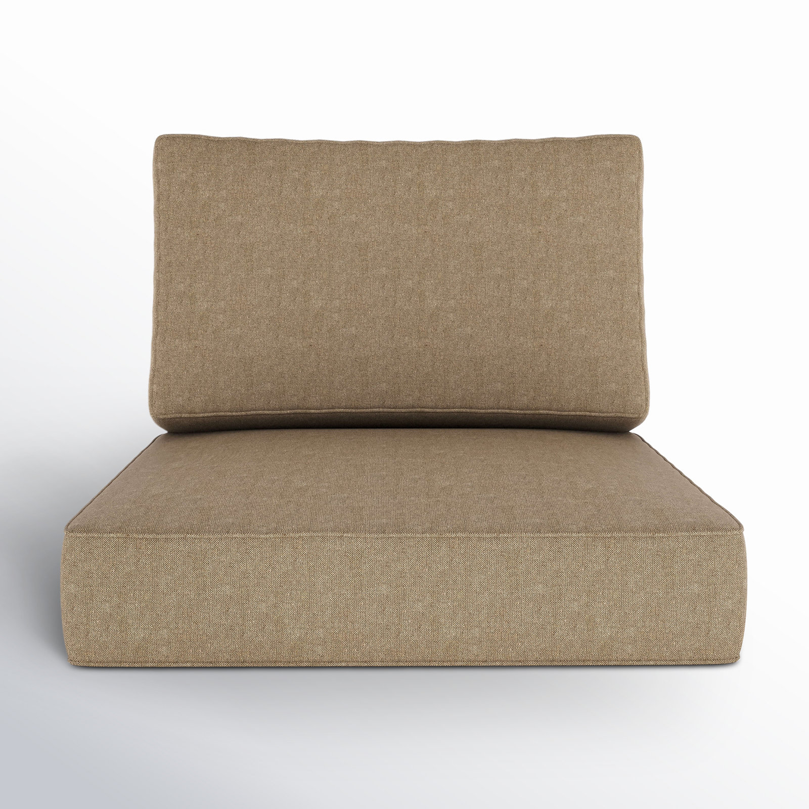 Lani 29" Sunbrella® Seat and Back Cushion, Spectrum Mushroom Sunbrella® Plainweave