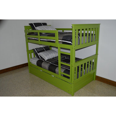 Lit superposé en bois massif Swainsboro par Zoomie Kids