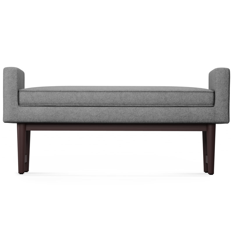 Banc de rangement avec repose-pieds l Scott, H 21,30 po x l 46,10 po x P 14,80 po, Gris étain