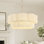 Lustre tambour cylindrique 23,2 po à 6 lumières festonnées