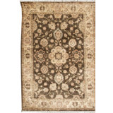 Oriental Area Rug in Brown/Cream