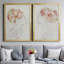Fashion Floral Silhouette I - Ensemble de 2 peintures sur toiles-1739380396-1739380399