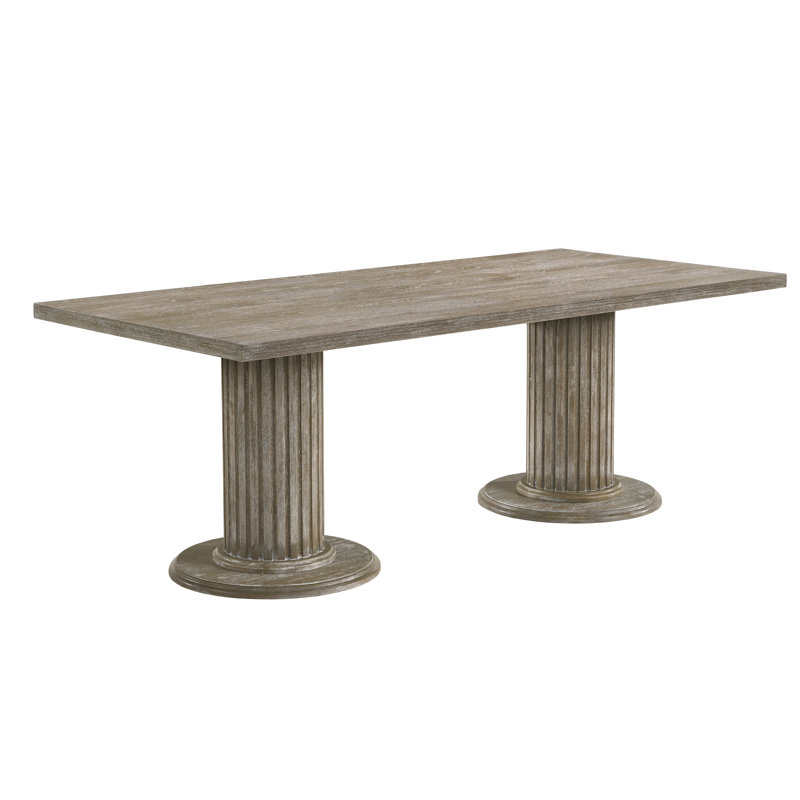 Table de salle à manger Rufus, Gris récupéré