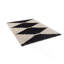 Tapis noir et ivoire moderne