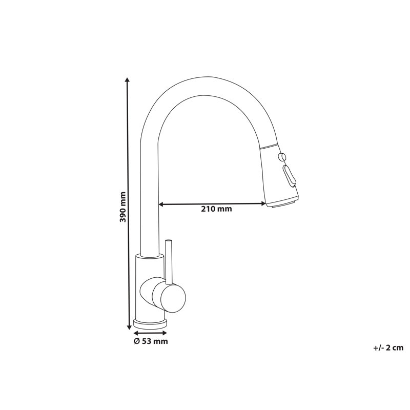 Belfry Kitchen Kitchen Faucet, Brushed Nickel/Polished Chrome
