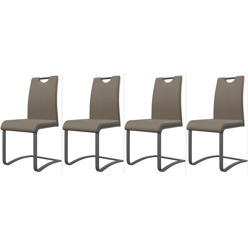 Anikka 48cm H Upholstered Side Chair, Taupe
