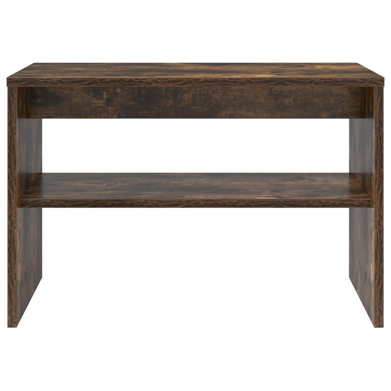 Unfinished TV Stand, 40cm H x 60cm L x 35cm W, Smoked Oak