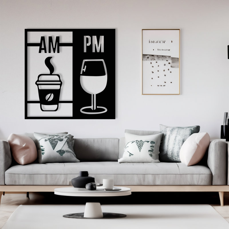 Élégant accessoire mural décoratif en métal noir, 20,5 po x 20,5 po | Fabrication 100% métal, épaisseur: 0,05 pouce | Parfait pour la décoration intérieure, le salon ou le bureau, décoration élégante et durable