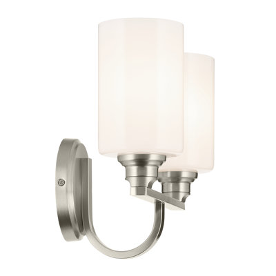 14.25" 2-Light Vanity Light with Glass