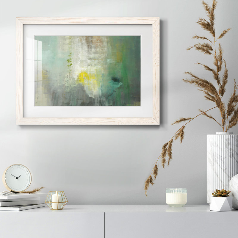 Forage, impression sur papier encadrée, Cadre blanc, H 22 po x l 32 po x P 1,5 po