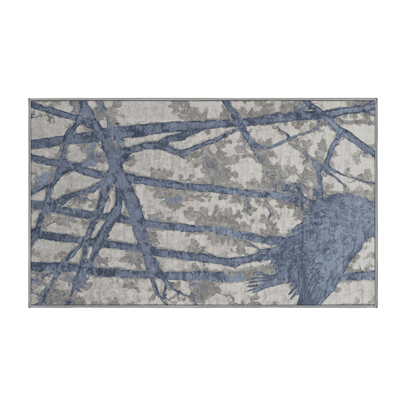 Tapis gris soyeux et moelleux, Rectangle 8 pi x 12 pi