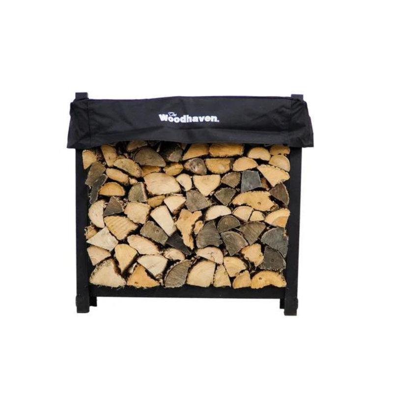 Porte bûche, Noir, H 36 po x l 36 po x p 10 po