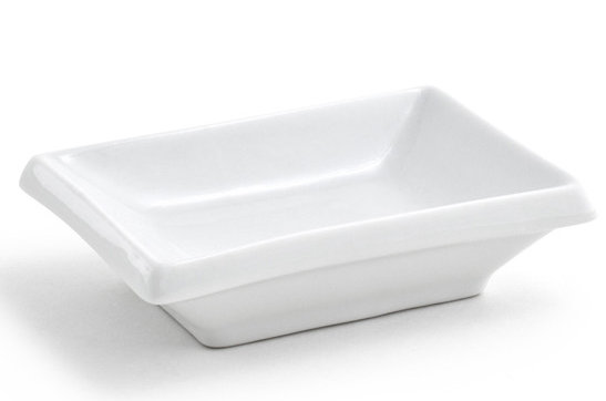 Front Of The House Ceramic Condiment Server, Bright White