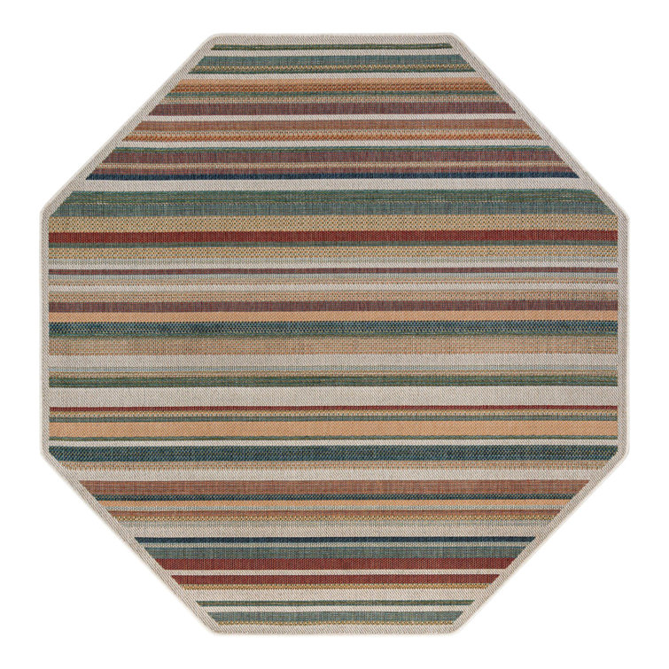 Dimesford Striped Indoor / Outdoor Rug