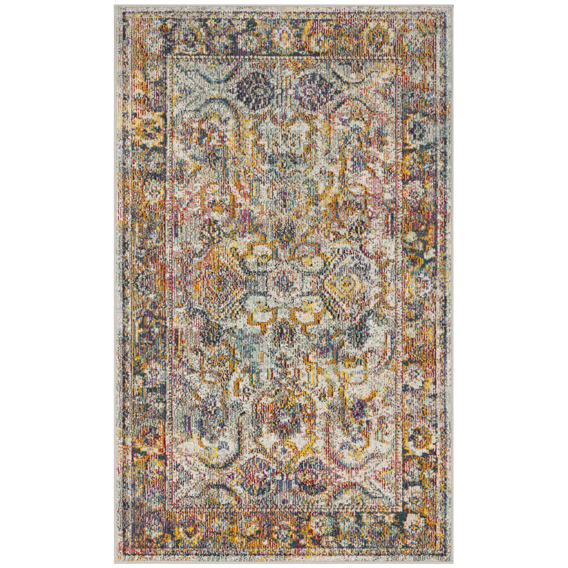 Green Oriental Hand Woven Area Rug, Rectangle 91 x 152 cm