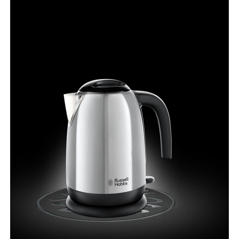 Russell Hobbs Classics Kettle Polished Stainless Steel, Silver, 1.7qt