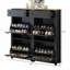Ensemble d'armoire à chaussures mince avec 4 tiroirs rabattables, solution de rangement pour chaussures, étagère à chaussures de style moderne avec tiroirs-995311279