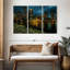 «Boston Skyline At Night», reproduction d'art sur toile-373680661