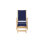 Aquitania Teak Outdoor Folding Lounge Deck Chair In Black