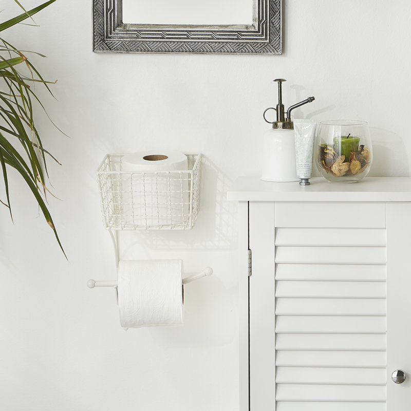 Porte-papier hygiénique mural, Blanc antique