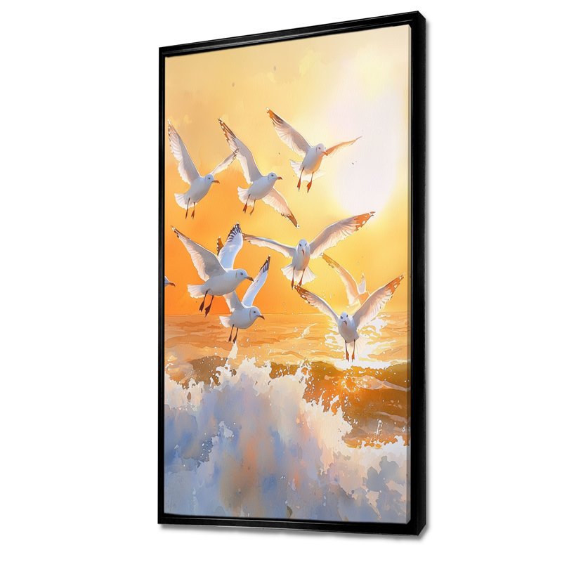 Ayshea - Animals Wall Art Prints, H 60 po x l 28 po, Noir, Impression encadrée flottante