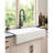 Sink, White Undermount Apron Ceramic, Deep Single Bowl Kitchen, And Scratch-, Ceramic Undermount, Scratch-,