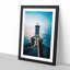 Lighthouse in Le Conquet France in Abstract - Picture Frame Graphic Art Print-55772554-55772546